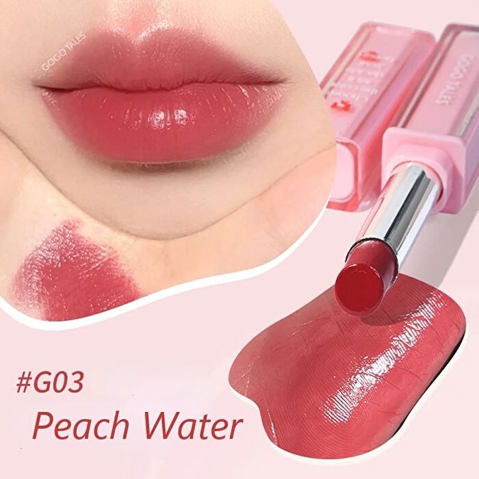 Gogo Tales Pink Mirror Lipstick - 4 Colors - #901 Oolong Rain - 1.9g