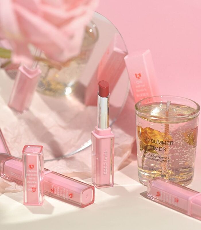 Gogo Tales Pink Mirror Lipstick - 4 Colors - #901 Oolong Rain - 1.9g