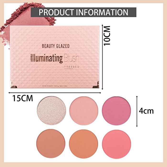 6 Colours Blush Palette - B109A (4.5g x 6)