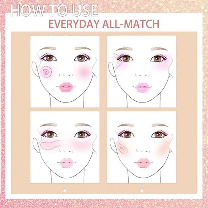 6 Colours Blush Palette - B109A (4.5g x 6)