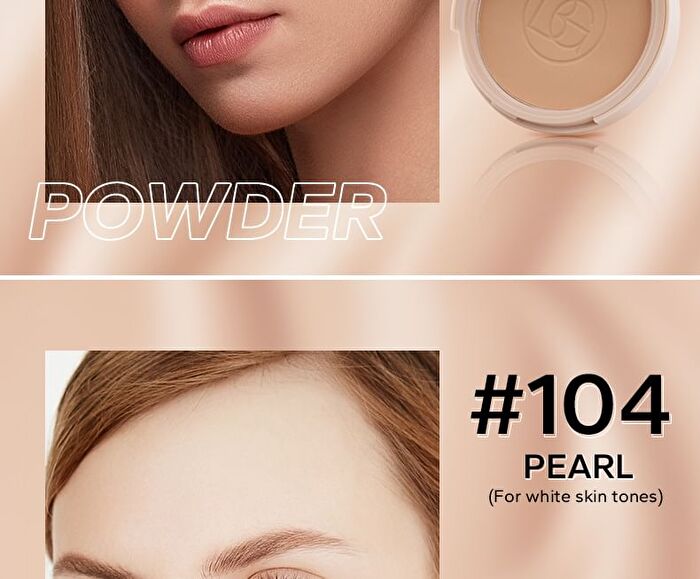 Lasting Waterproof Oil Control Matte Flawless Face Powder - 4 Shades - 104 Pearl - 10g