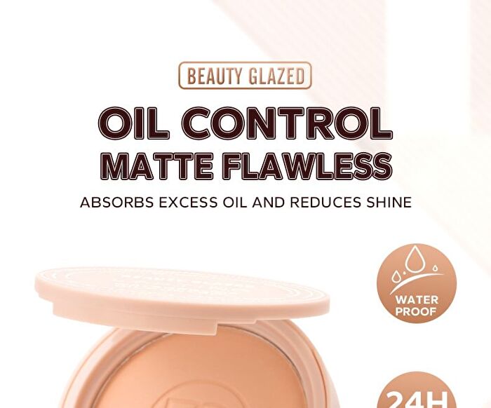 Lasting Waterproof Oil Control Matte Flawless Face Powder - 4 Shades - 104 Pearl - 10g