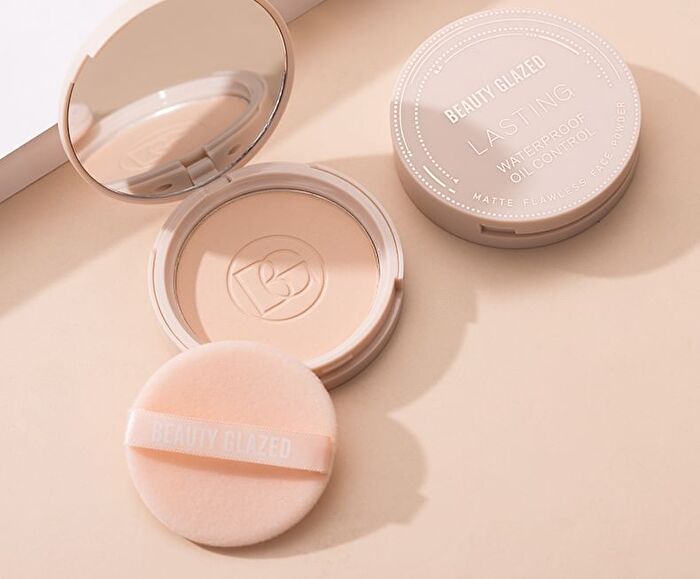 Lasting Waterproof Oil Control Matte Flawless Face Powder - 4 Shades - 104 Pearl - 10g