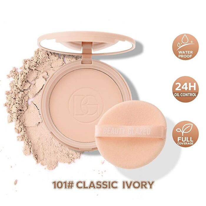 Lasting Waterproof Oil Control Matte Flawless Face Powder - 4 Shades - 104 Pearl - 10g