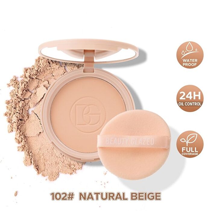 Lasting Waterproof Oil Control Matte Flawless Face Powder - 4 Shades - 104 Pearl - 10g