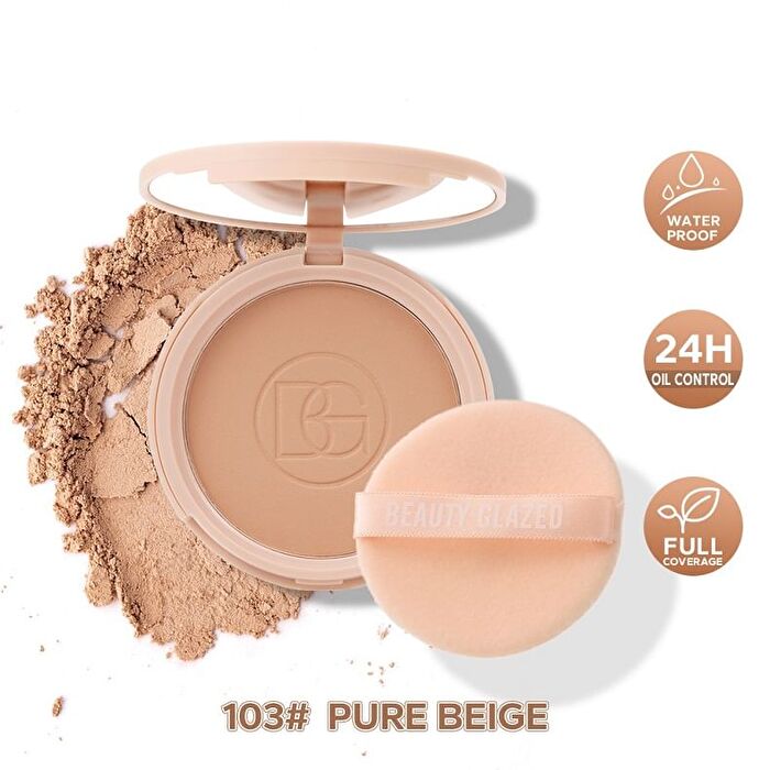 Lasting Waterproof Oil Control Matte Flawless Face Powder - 4 Shades - 104 Pearl - 10g