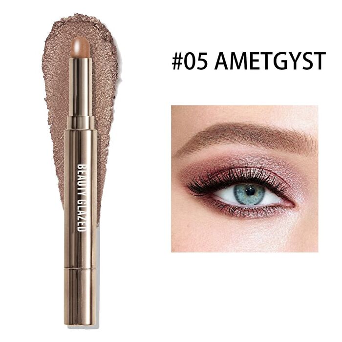 2 in 1 Dual Head Eyeshadow Stick + Smudger - 10 Colours - 104 Cocoa - 2g