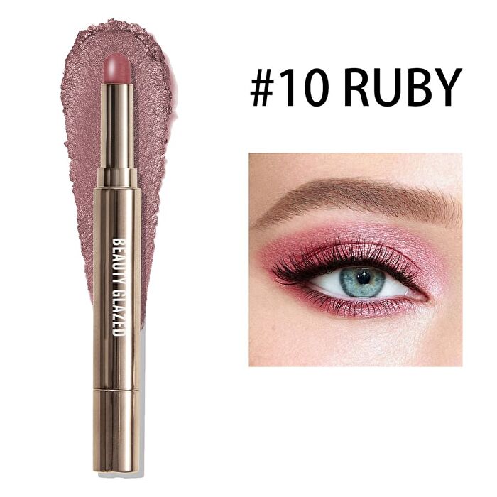 2 in 1 Dual Head Eyeshadow Stick + Smudger - 10 Colours - 104 Cocoa - 2g