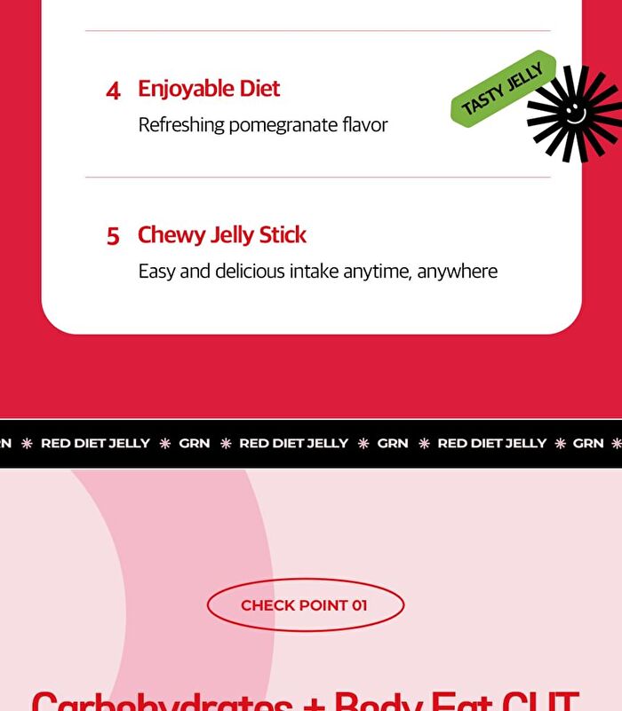 Red Diet Jelly - 20g x 14 packets