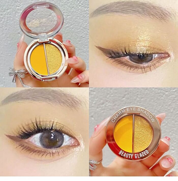Matte & Pearl Double Effect Charm Eyeshadow - 10 Shades - 01 Orange - 4g