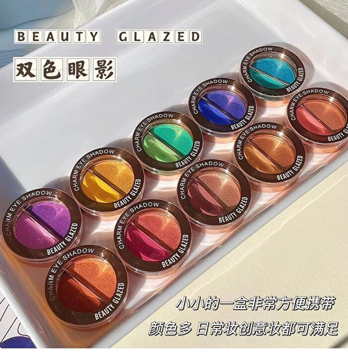 Matte & Pearl Double Effect Charm Eyeshadow - 10 Shades - 01 Orange - 4g