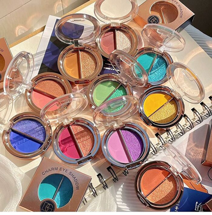 Matte & Pearl Double Effect Charm Eyeshadow - 10 Shades - 01 Orange - 4g