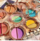 Matte & Pearl Double Effect Charm Eyeshadow - 10 Shades - 01 Orange - 4g