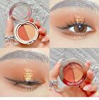 Matte & Pearl Double Effect Charm Eyeshadow - 10 Shades - 01 Orange - 4g