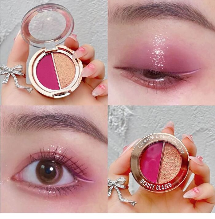 Matte & Pearl Double Effect Charm Eyeshadow - 10 Shades - 01 Orange - 4g
