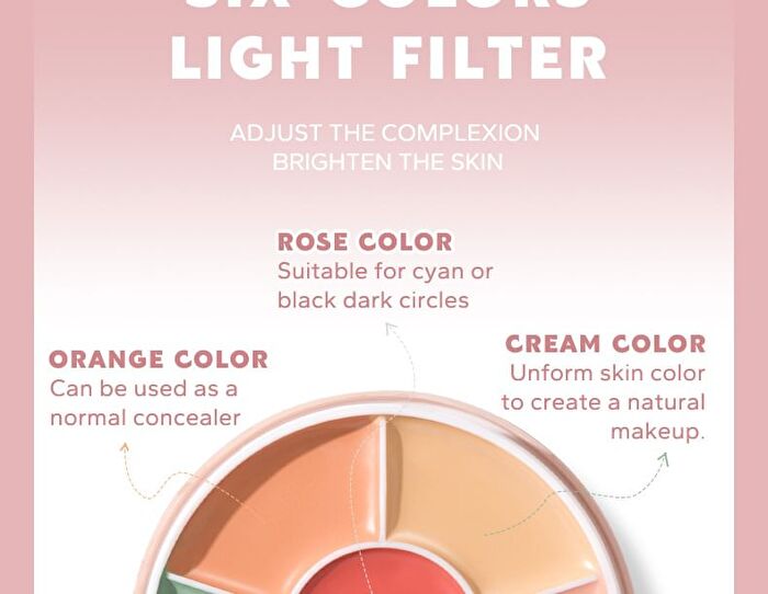 6 Colours Phantom Concealer Palette - #402 - 16g