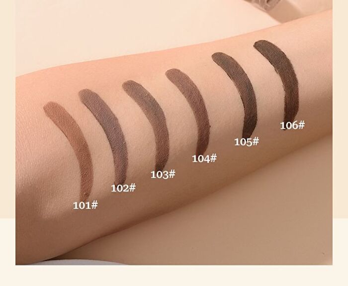 Natural Shaping Eyebrow Cream with Brush - 6 Colours - 105 Dark Brown - 5g
