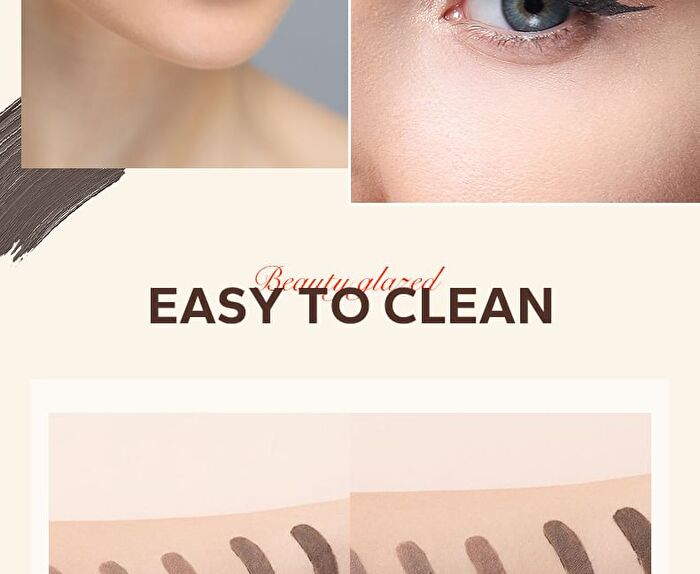 Natural Shaping Eyebrow Cream with Brush - 6 Colours - 105 Dark Brown - 5g