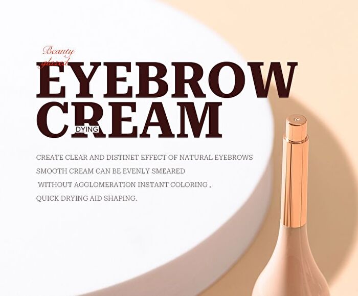 Natural Shaping Eyebrow Cream with Brush - 6 Colours - 105 Dark Brown - 5g