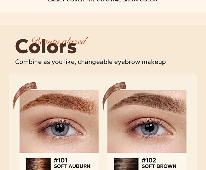Natural Shaping Eyebrow Cream with Brush - 6 Colours - 105 Dark Brown - 5g