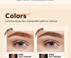 Natural Shaping Eyebrow Cream with Brush - 6 Colours - 105 Dark Brown - 5g