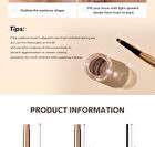 Natural Shaping Eyebrow Cream with Brush - 6 Colours - 105 Dark Brown - 5g