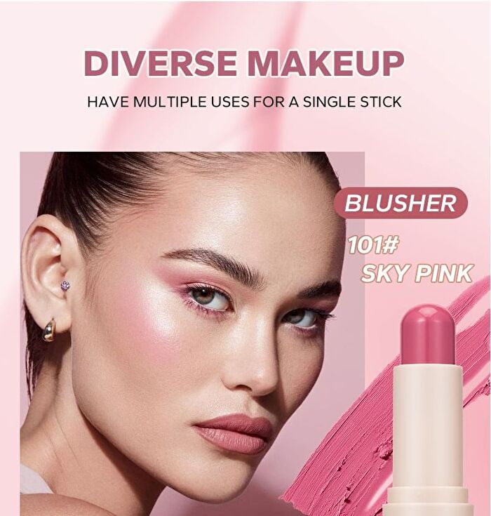 Soft Glow & Radiance Cream Blusher Stick - 6 Shades - 101 Sky Pink - 7g