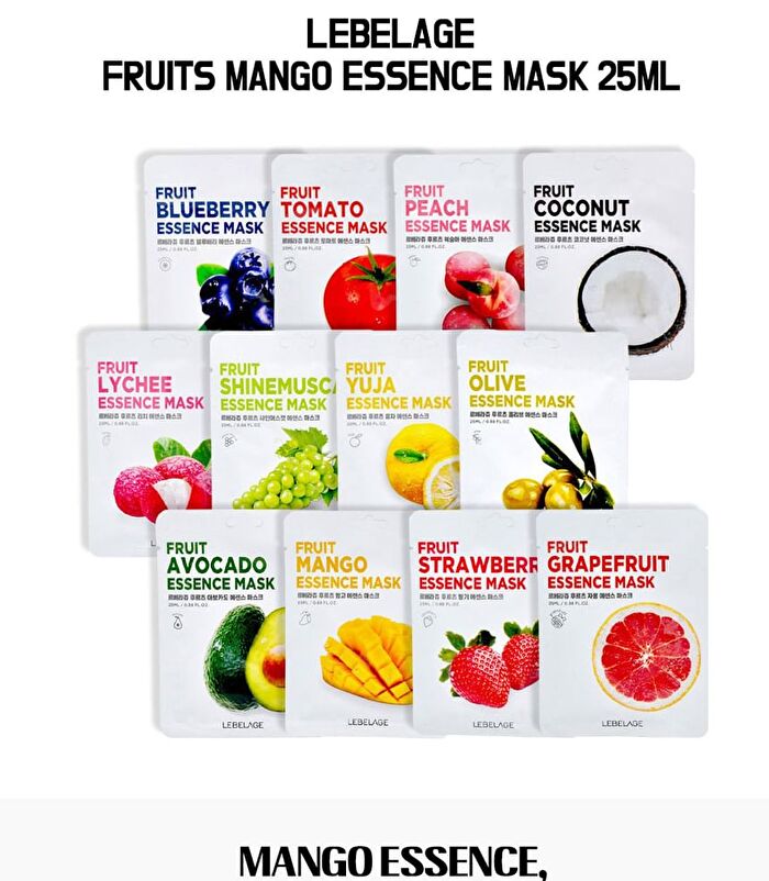 Fruit Essence Mask - 12 Types - Strawberry