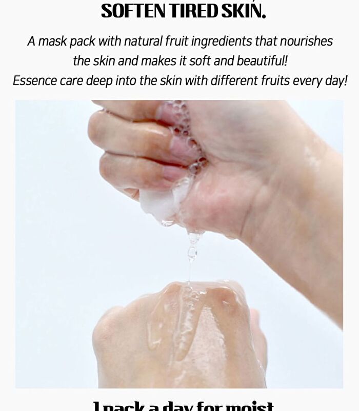 Fruit Essence Mask - 12 Types - Strawberry