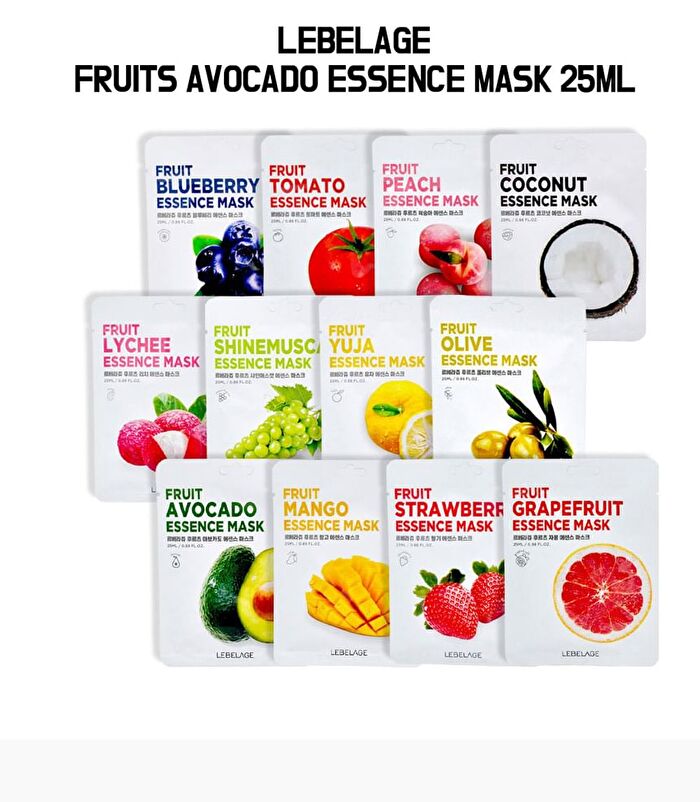 Fruit Essence Mask - 12 Types - Strawberry