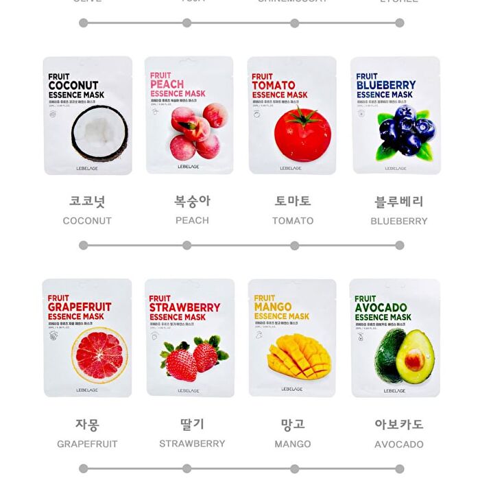 Fruit Essence Mask - 12 Types - Mango
