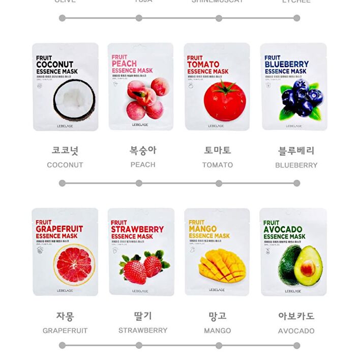 Fruit Essence Mask - 12 Types - Mango