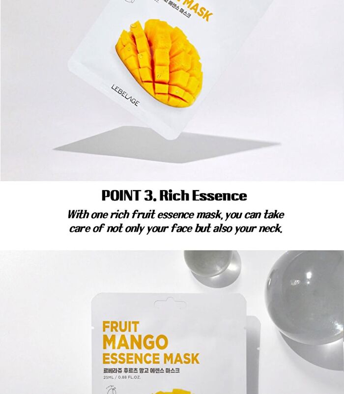 Fruit Essence Mask - 12 Types - Mango