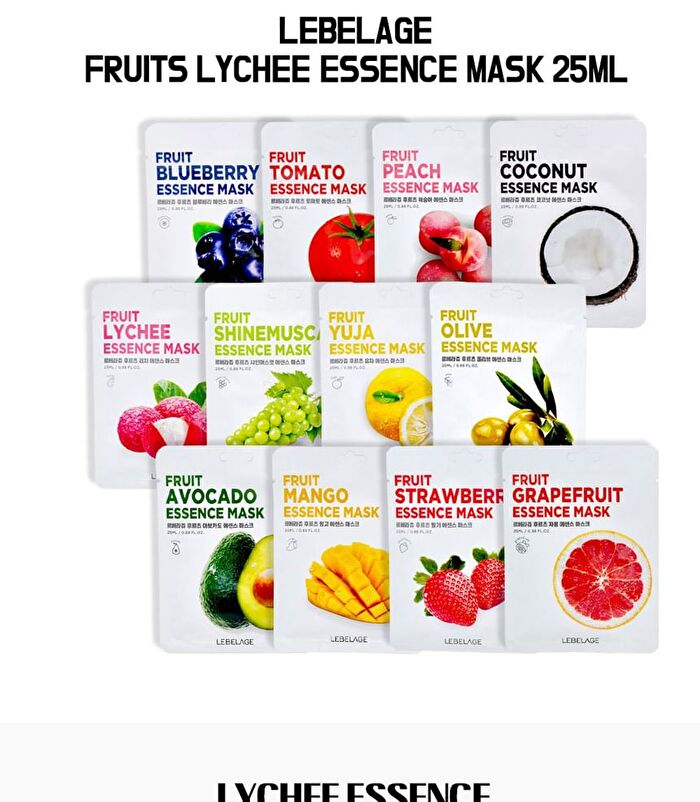 Fruit Essence Mask - 12 Types - Shine Muscat