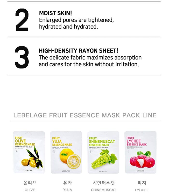 Fruit Essence Mask - 12 Types - Shine Muscat