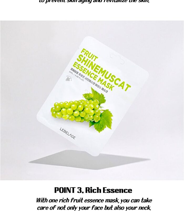Fruit Essence Mask - 12 Types - Shine Muscat