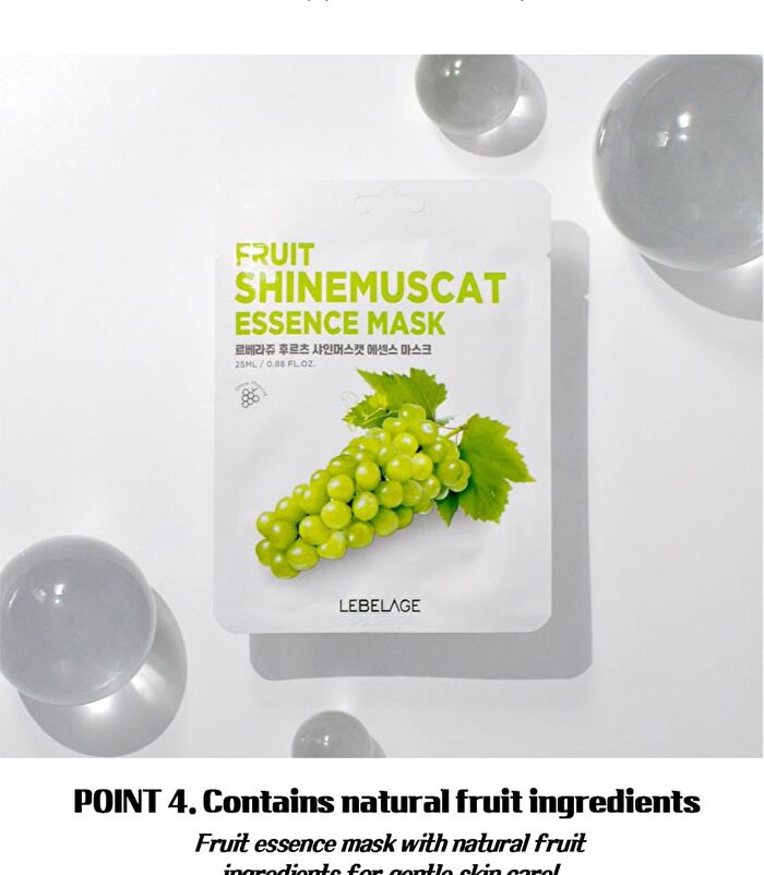 Fruit Essence Mask - 12 Types - Shine Muscat