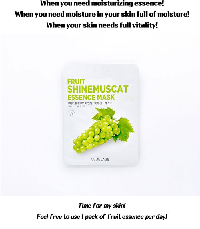Fruit Essence Mask - 12 Types - Shine Muscat