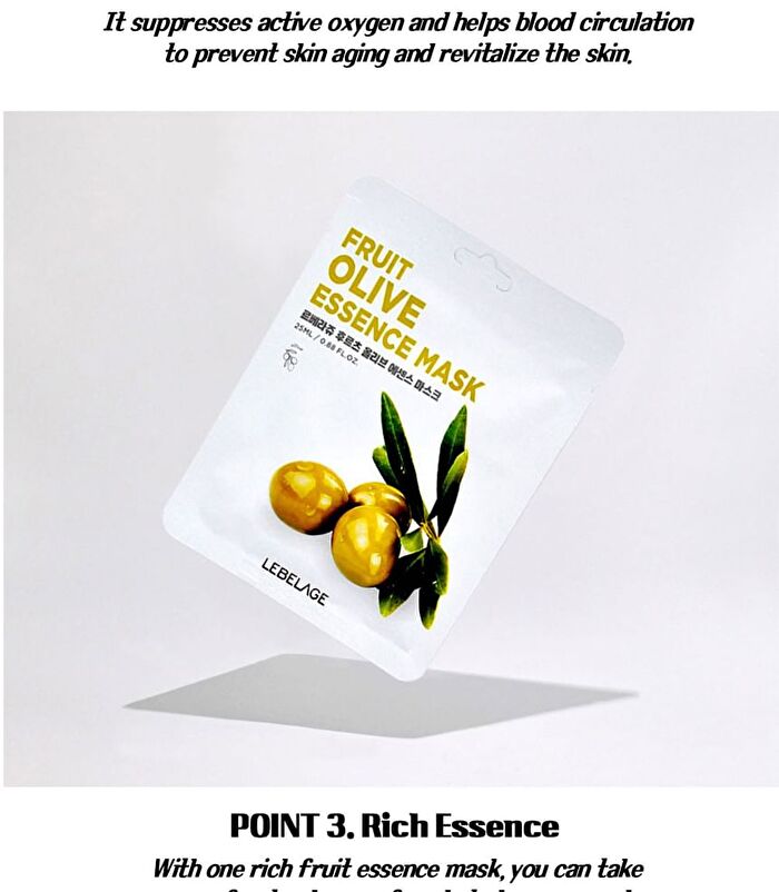 Fruit Essence Mask - 12 Types - Olive