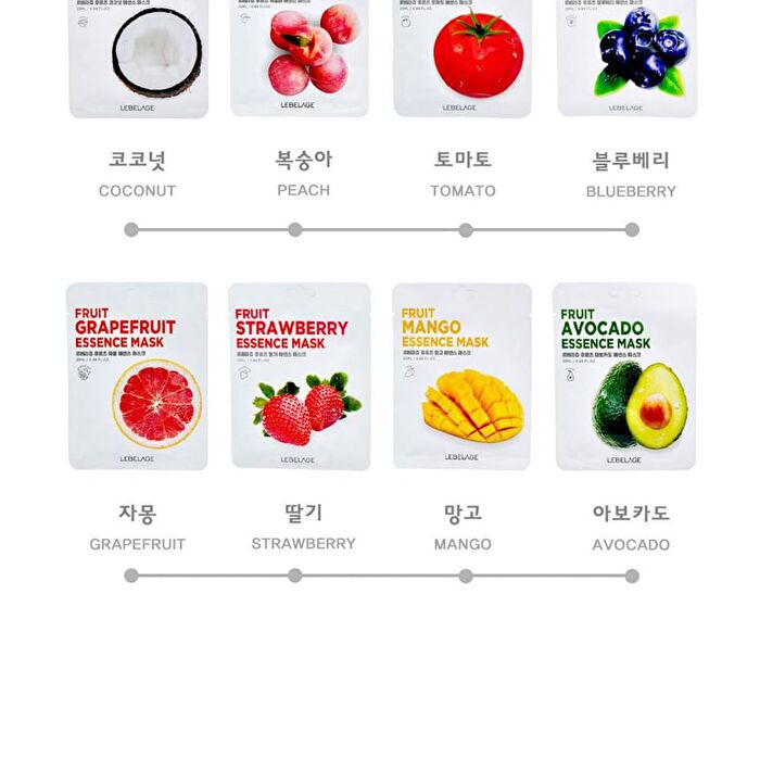 Fruit Essence Mask - 12 Types - Coconut