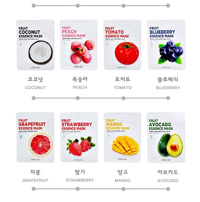 Fruit Essence Mask - 12 Types - Coconut