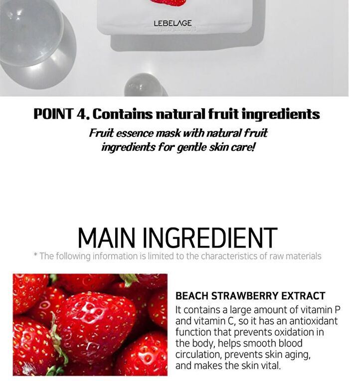 Fruit Essence Mask - 12 Types - Coconut