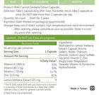 Patented Lemon Verbena With Vitamin C + Zinc Capsules - 60 capsules