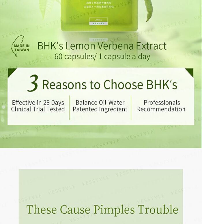 Patented Lemon Verbena With Vitamin C + Zinc Capsules - 60 capsules