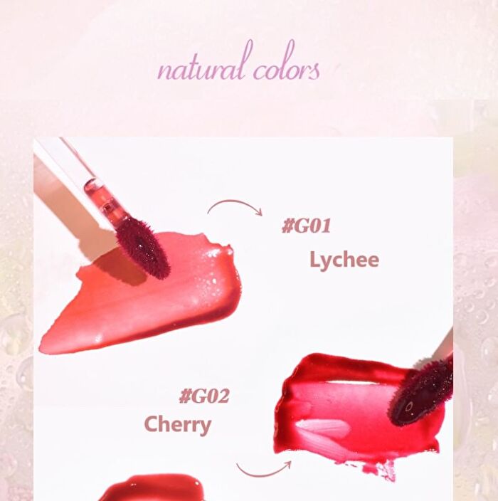 Gogo Tales Petal Mist Lip Glaze (1-3) - #G01 Lychee - 1.5g