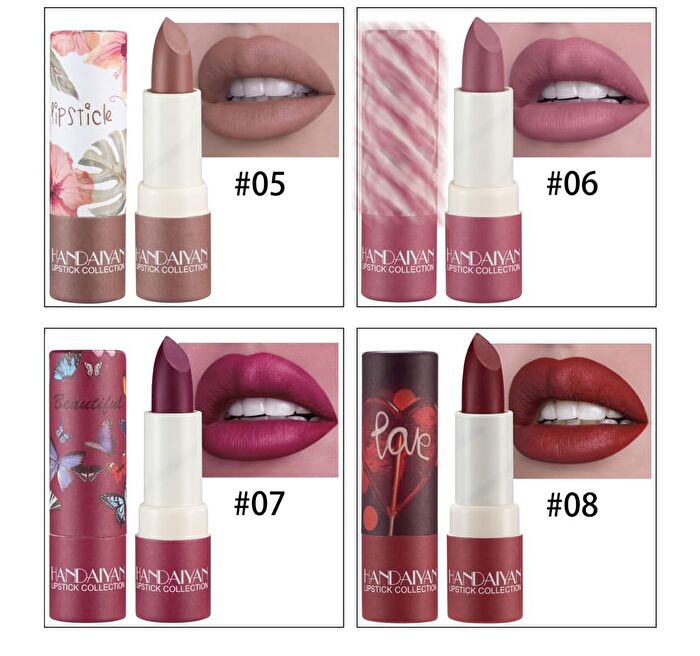 Soft Velvet Lipstick - 8 Colors - 03# Rough - 3.8g