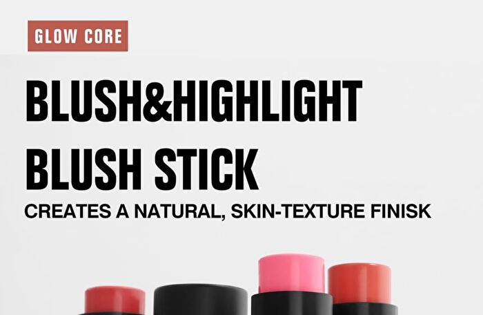 2 In 1 Blush & Highlight Stick - 6 Colors - 01# Tan Glow - 8g
