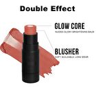 2 In 1 Blush & Highlight Stick - 6 Colors - 01# Tan Glow - 8g