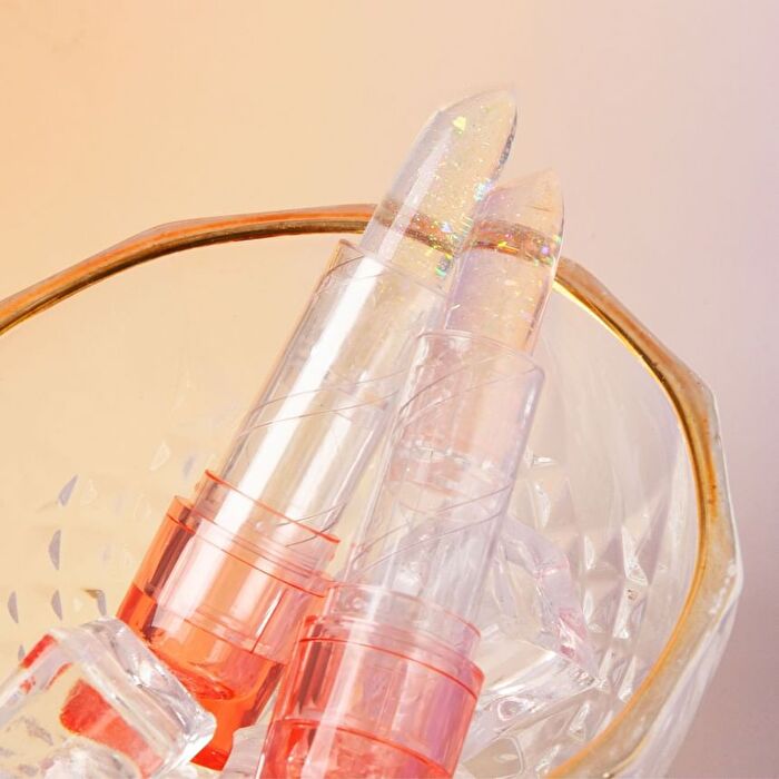 Temperature Change Lip Balm - 4 Colors - 01# Clear & Unchange - 3.2g