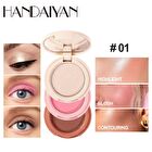 3 In 1 Highlight Blush Contour Palette - 3 Types - 01# - 6g